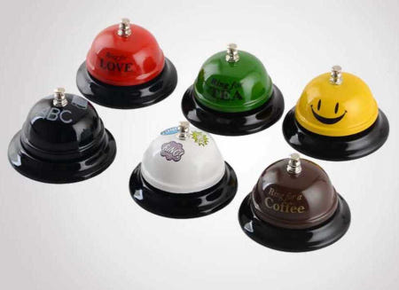 [해외]귀여운 벨 서빙 알바 호출 응답 음식점 카페 알림 1. 실버(S사이즈)