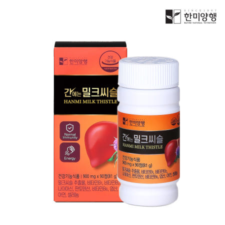 9중복합기능성 [한미양행] 간에는 밀크씨슬 900mg 90정, 1개