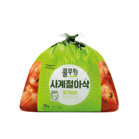 풀무원 사계절 아삭 포기김치 10kg 국내산 생김치 맛집 맛있는 한식 반찬