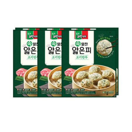 해태 속알찬 얇은피 고기만두 400g 6봉 저녁 간편 식사 반찬 간식 아이들
