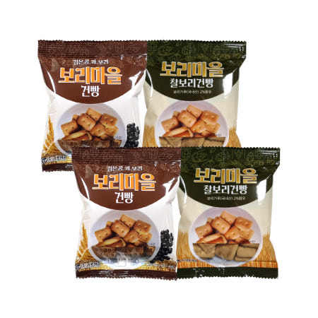 보리마을 건빵세트 찰보리30g X 20개 + 검은콩깨보리 30g X 20개
