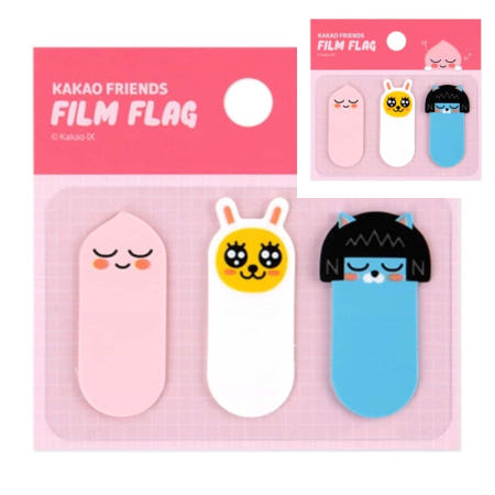 [따챠 협력사]따챠 카카오 필름 플래그 어피치 18x43mm 약60매입 책갈피 스티커 플래그 페이지