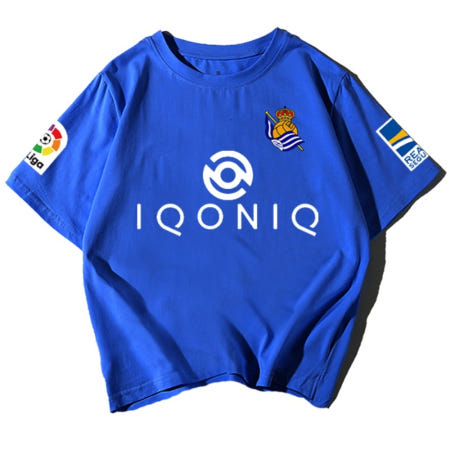 [맬라드직구협력업체][해외]라리가 레알 소시에다드 티셔츠 남녀공용 캐주얼 커플 반팔티 등번호 선택