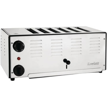 [해외]로렛 Rowlett 프리미어 6 CH171 슬롯 토스터 3KW 영국 회전식 타이머 전문가용 및 가정용