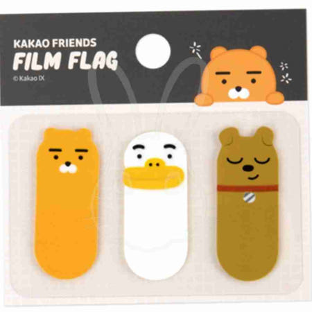 [샘샘스 협력사]카카오 필름 플래그 라이언 18x43mm 약60매입 박스 100개입 독서플래그 페이지스티커