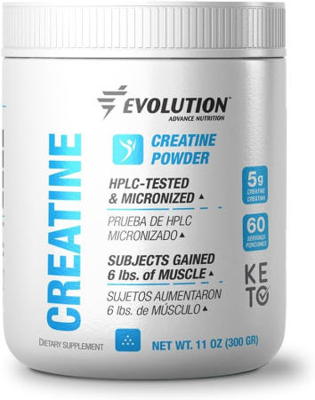 [해외]에볼루션 어드밴스 퓨어 크레아틴 모노하이드레이트 파우더 무맛 60회분