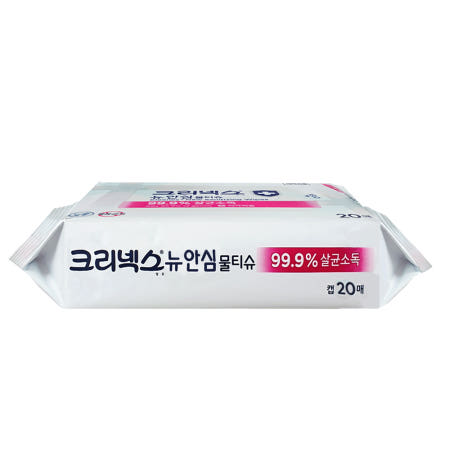 크리넥스 안심물티슈 휴대용 20매 x 1개