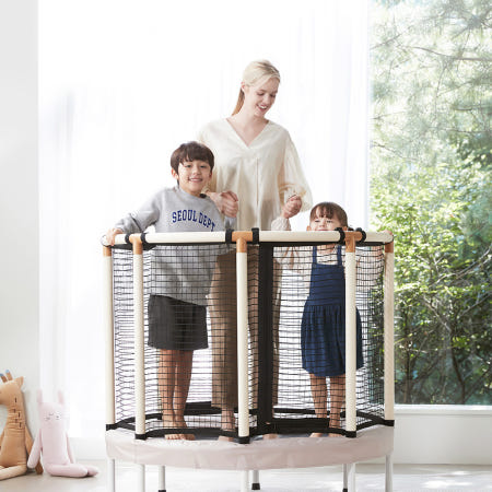 [멜킨스포츠]멜킨 유아 트램폴린 아이 어린이 방방이 실내 멜키즈 안전망 유아용 트램펄린