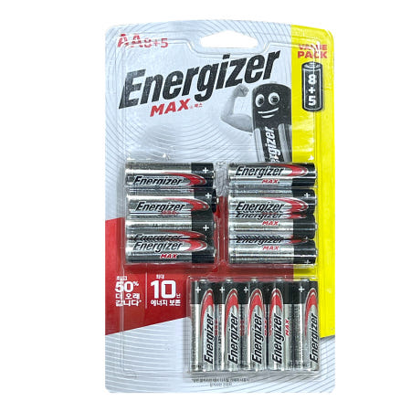 [energy singapore ltd]에너자이저 맥스 알카라인 건전지 AA AAA 8+5입