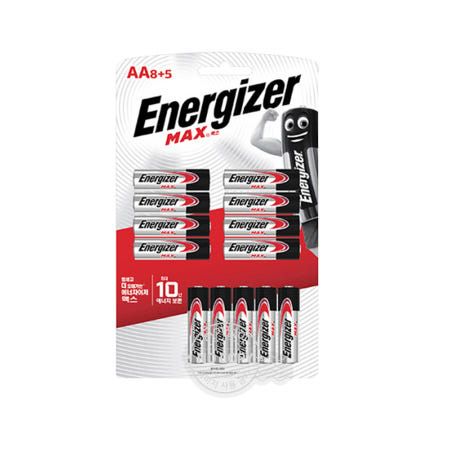 [에스에이치물류]에너자이저 알카라인 건전지 맥스 AA 8+5P LR6 배터리