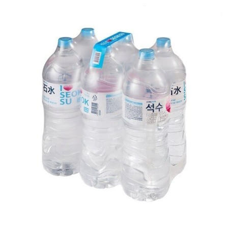 하이트진로 석수 2L 6병 무라벨 유라벨 랜덤 생수 물 안전한 워터 먹는샘물 병