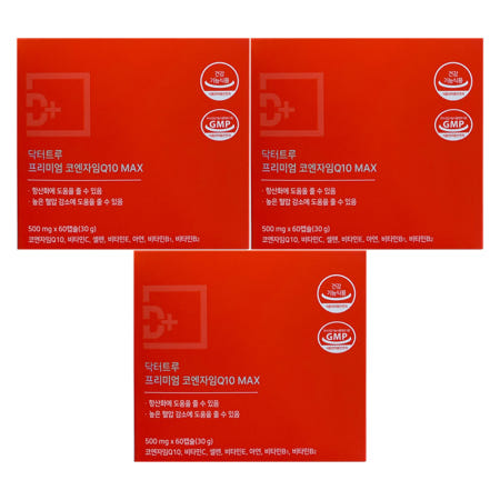 닥터트루 프리미엄 코엔자임 Q10 MAX 500mg x 60캡슐 3개