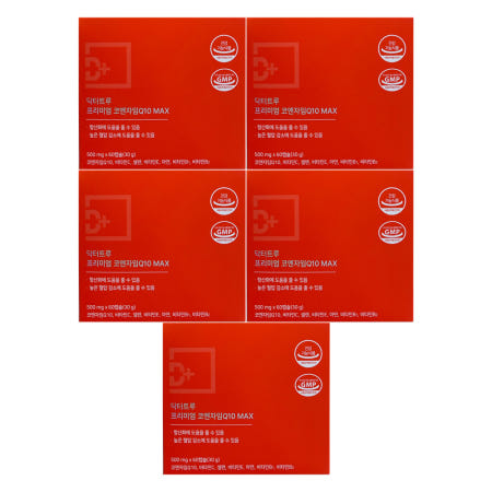 닥터트루 프리미엄 코엔자임 Q10 MAX 500mg x 60캡슐 5개