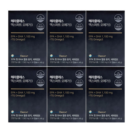 헤라클레스 엑스퍼트 오메가3 30캡슐 6개