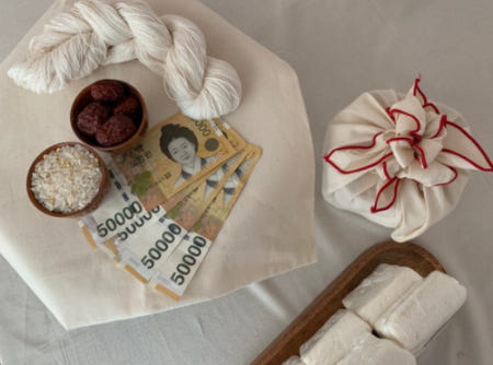 [광목보자기 무료] 엄마표 셀프 백일상 차림 돌상 생일 테이블보