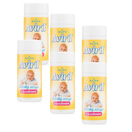 [해외]Alpa Aviril Detsky Zasyp 알파 아비릴 베이비 파우더 100g 6팩