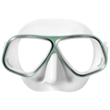 아폴로 바이오메탈 마스크 프리다이빙 민트 화이트 물안경 D