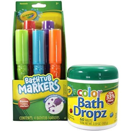 [해외]Crayola bathtub Markers 크레욜라 목욕 장난감 입욕제 마커 60정+5색 1세트