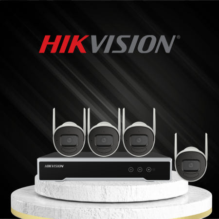 실내 실외 무선CCTV 4채널 하이크비전 NK42W0H WIFI CCTV세트 감시카메라