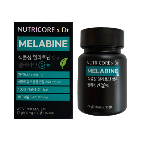 뉴트리코어 식물성 멜라토닌 함유 멜라바인 900mg x 30정