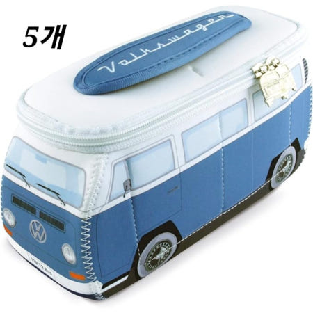 [해외]폭스바겐 케이스 파우치 블루 5개 사은품 신규 새차 구입 vip 고객 관리 감사 예쁜 독특한 선물 전시장 영업 대량