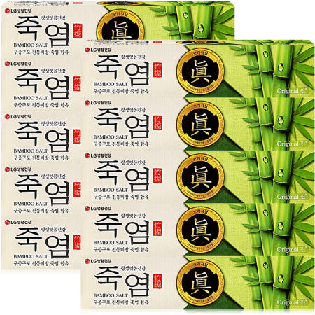 엘지생활건강 죽염 오리지날 진 치약 160g x 10개