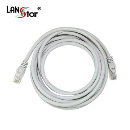 [라인업시스템(주)]랜스타 CAT5E 랜케이블 2M 다이렉트 인터넷 연결선 회색