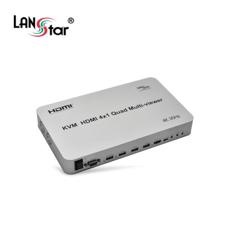 HDMI 4x1 KVM 멀티뷰어 4K해상도 4개영상을 한화면에 30707 LS-HDM402KVM-4K