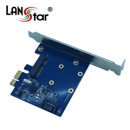 [라인업시스템(주)]Msata To SATA PCI-E Express 카드 미니가이드 Sata 케이블 포함 L30160