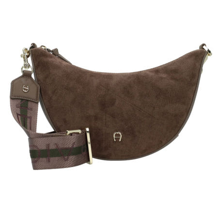 [해외]아이그너 ZITA 스웨이드 숄더백 S 콜브라운 132993 소가죽 크로스바디 문백