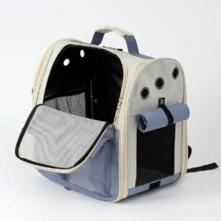 꽁s마켓 펫 반려동물 백팩 이동가방 블루 장 동물병원갈때