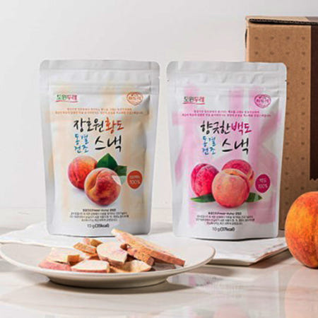 [포레스트푸드]장호원 황도 동결건조 스낵 & 향긋한 백도 동결건조 스낵