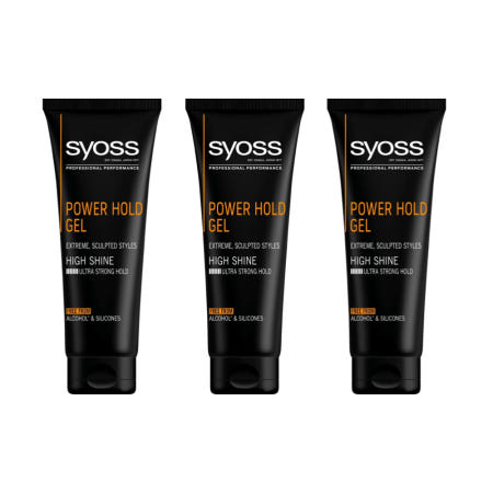 [해외]Syoss 사이오스 젤 맨 파워 홀드 젤 250ml x 3