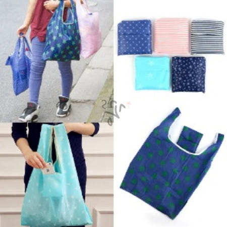 꽁s마켓 컬러 파스텔 접이식 가방 장 보기 쇼핑백 시장 바구니 개업선물장바구니 포켓