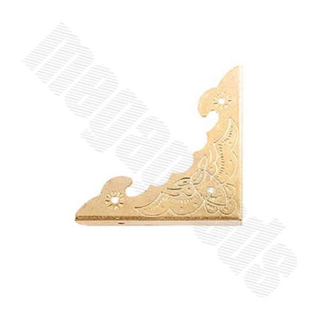 [메가굿즈협력업체OEM]삼면 모서리 박쥐 40x40 골드 철물장식 가구장식