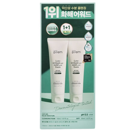 메이크프렘 세이프 미 릴리프 모이스처 클렌징 폼 150ml 1+1 더블세트