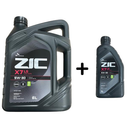 [SK루브리컨츠]ZIC X7 LS 5W30 6L 1개 +1L 1개 SET 지크X7LS