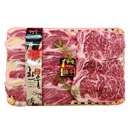 가락 투뿔한우 꽃등심 채끝 선물세트 1.2Kg 경북축산 [가락도매시장]