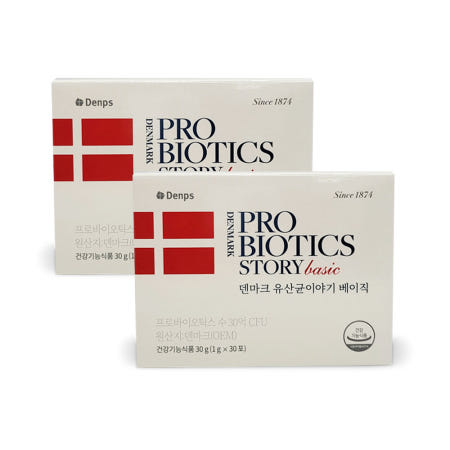 덴프스 덴마크 유산균이야기 베이직 1g x 30포 장건강 2박스