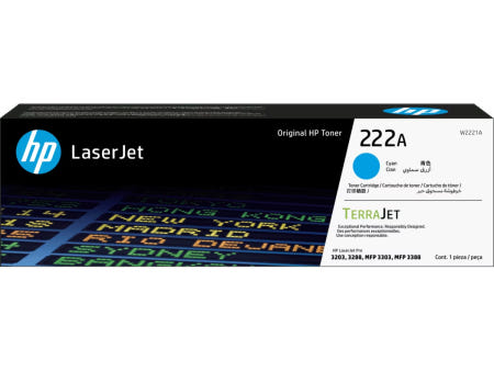W2221A HP 정품토너 파랑 MFP3303 PRO3203