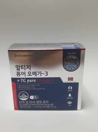 2개 닥터엘리자베스 알티지 퓨어 오메가3 1170mg x 60캡슐