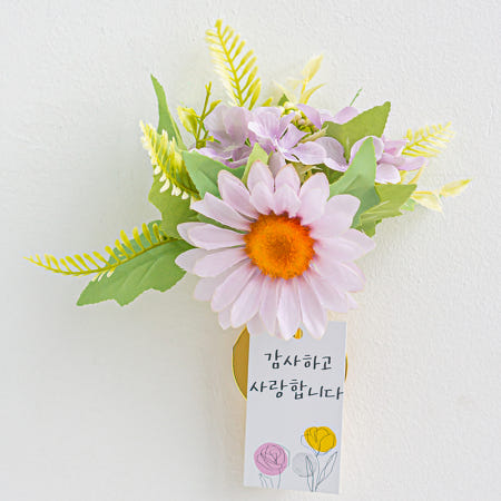 납골당 꾸미기 봉안당 조화 꽃다발 납골함 꽃 장식 미니어처 추모관 벽 부착 화병