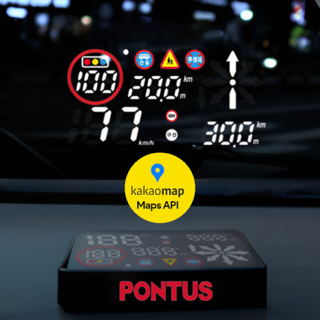 [현대폰터스]폰터스 HUD H500 SK텔레콤 AI 음성인식 카카오맵 내비게이션 교통정보 길 안내