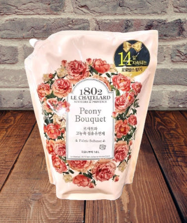 애경 르샤트라 1802 고농축 섬유유연제 피오니 부케 리필형 1.6L 일반드럼겸용