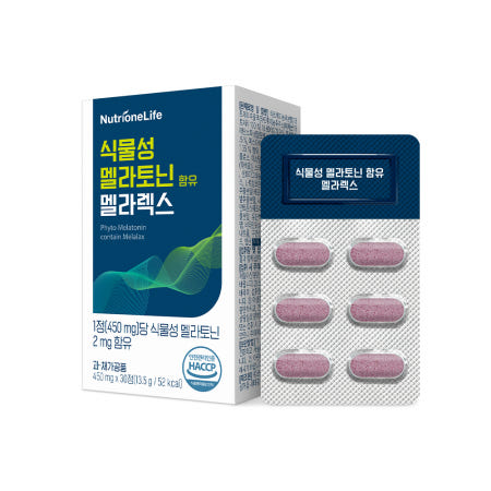 뉴트리원 식물성 멜라토닌 2mg 함유 멜라렉스 30정, 1개
