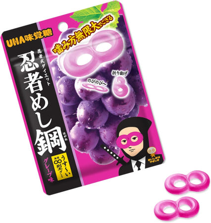 [해외]UHA 미각당 닌자메시 포도맛 45g 10봉 무한젤리 일본발송 무료배송
