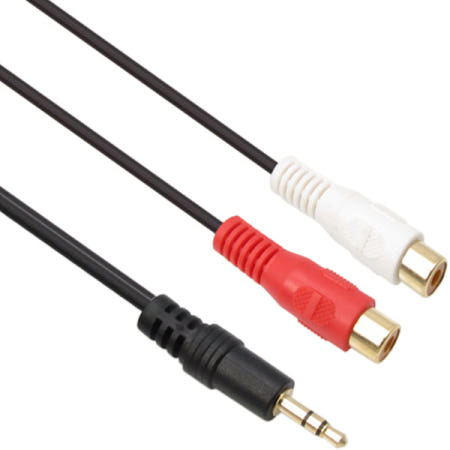 넷메이트 NMA-SR150F 스테레오 to RCA연장 2선 케이블 (2.8Ø) 1.5m
