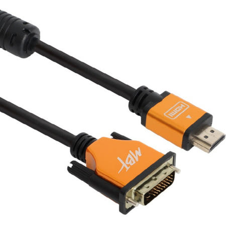엠비에프 HDMI to DVI-D 골드 변환케이블 길이 1.8M MBF-DMHMG018