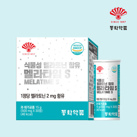 동화약품 식물성 멜라토닌 함유 2mg 멜라타임S 30정, 1개