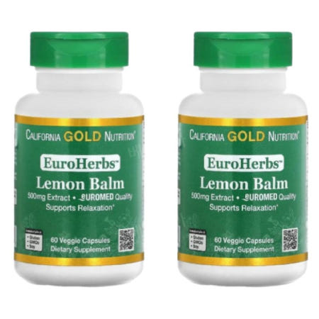 [해외]CGN 레몬밤 추출물 Lemon Balm 500mg 60캡슐 2개